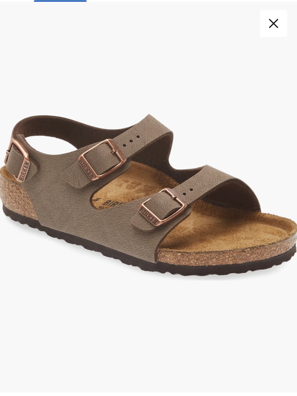 Birkenstock Kids size 33 Tan Double-Buckle Sandals